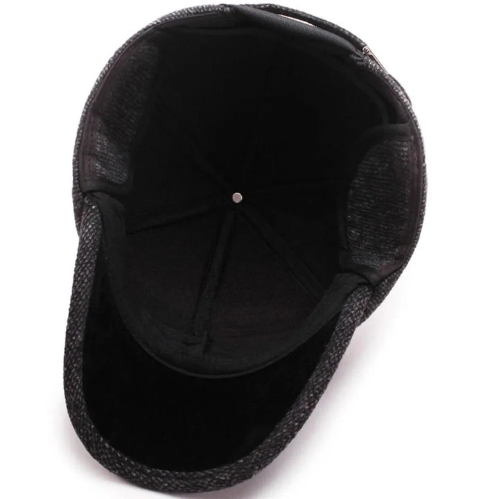 Klassisk vintermössa | Nostalgisk snapback-mössa i ull
