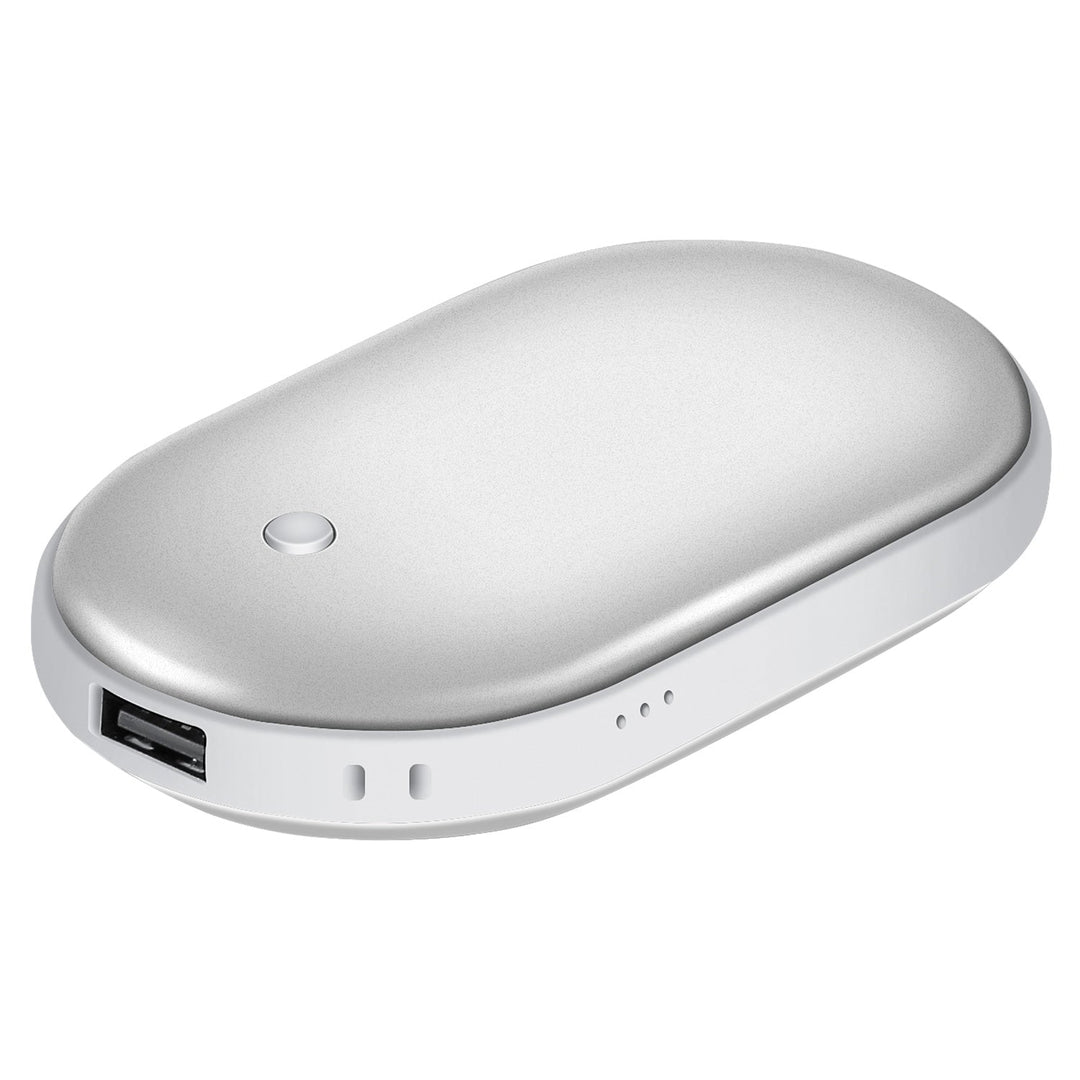 Handvärmare med powerbank på 5000 mAh, varm på båda sidor