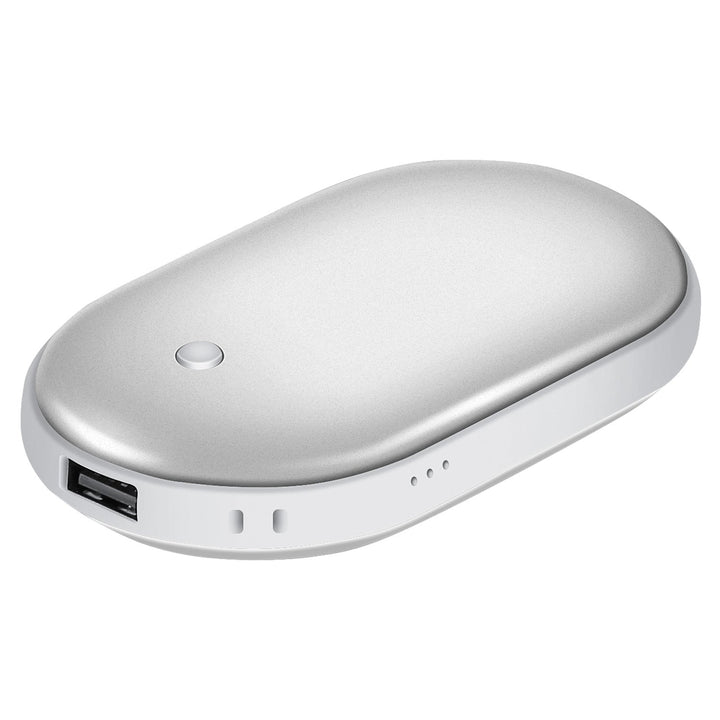 Handvärmare med powerbank på 5000 mAh, varm på båda sidor
