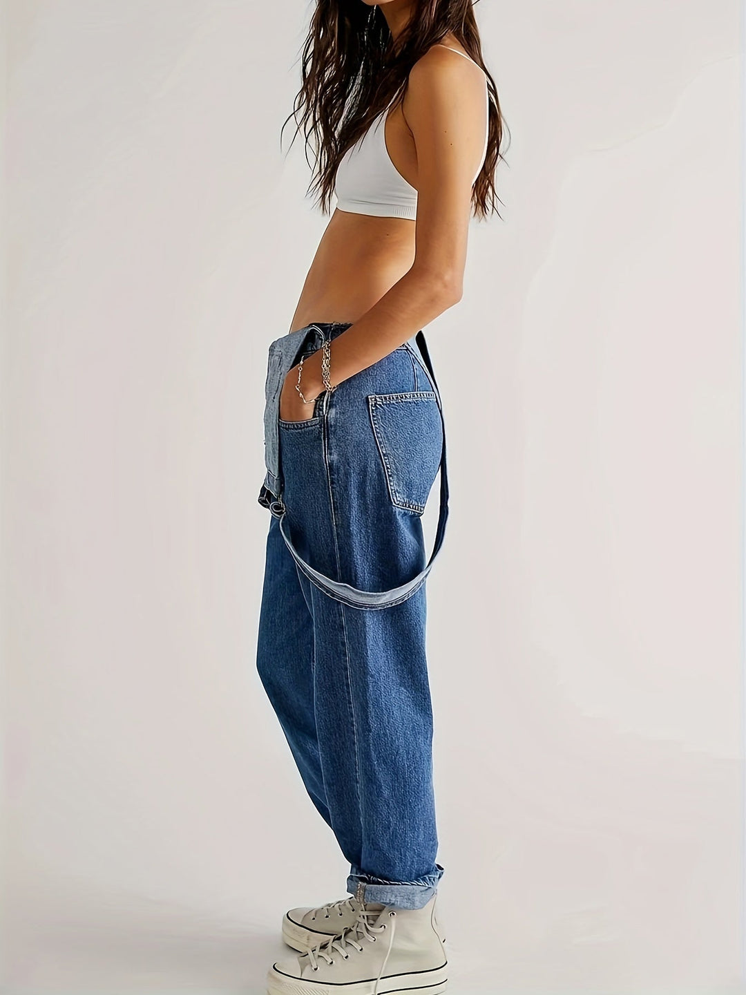 Stilig jumpsuit i denim för dam till varje dag - CityEase