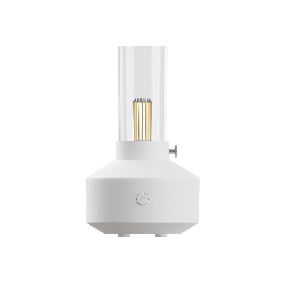 Retro aromdiffusor med glödtrådslampa och ljuseffekt som levande ljus