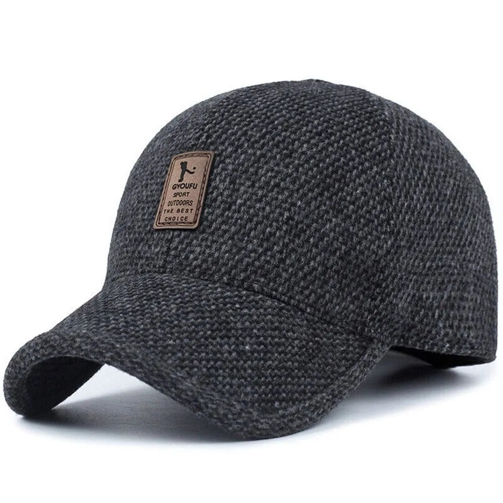 Klassisk vintermössa | Nostalgisk snapback-mössa i ull