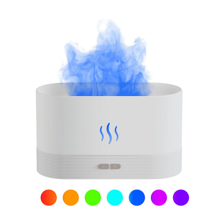 Aromdiffusor med flameffekt, lugn eller livlig låga
