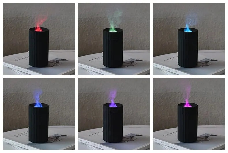 Liten flamluftfuktare för bil och skrivbord, 100 ml