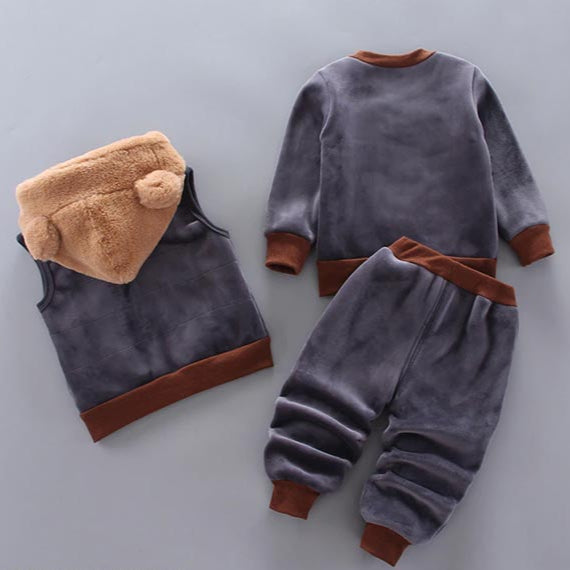 Tredelat set för baby och småbarn med björnmotiv – BearHugs