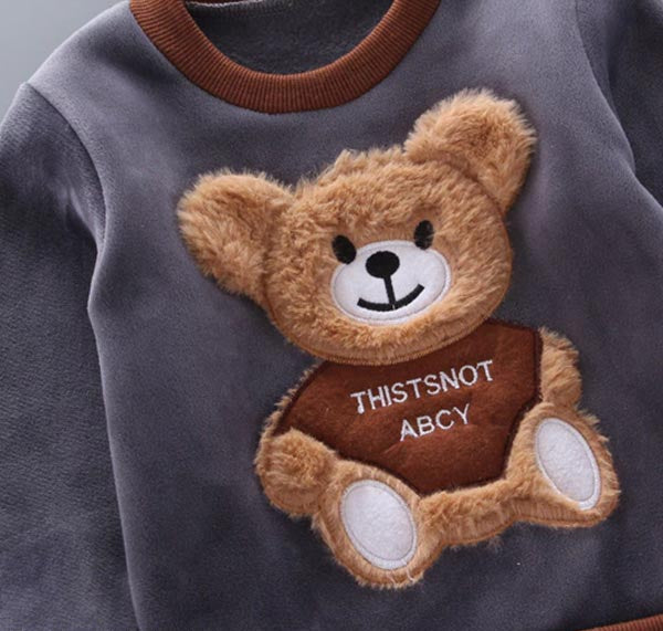 Tredelat set för baby och småbarn med björnmotiv – BearHugs