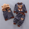 Tredelat set för baby och småbarn med björnmotiv – BearHugs