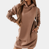 Casual hoodieklänning med huva