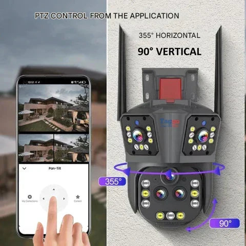 10K WiFi-övervakningskamera med 20 MP och 20x zoom – DualGuard Ultra 10K