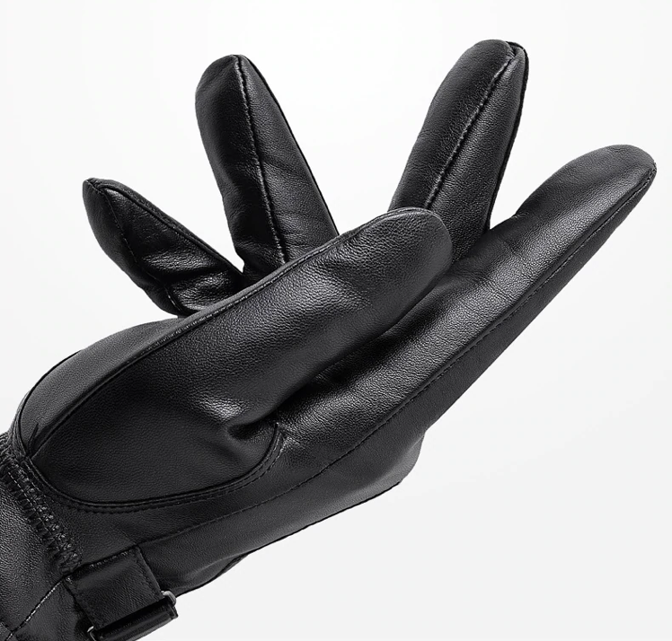 Slim fit-handskar herr – Passar för kallt väder, med dragkedjestängning