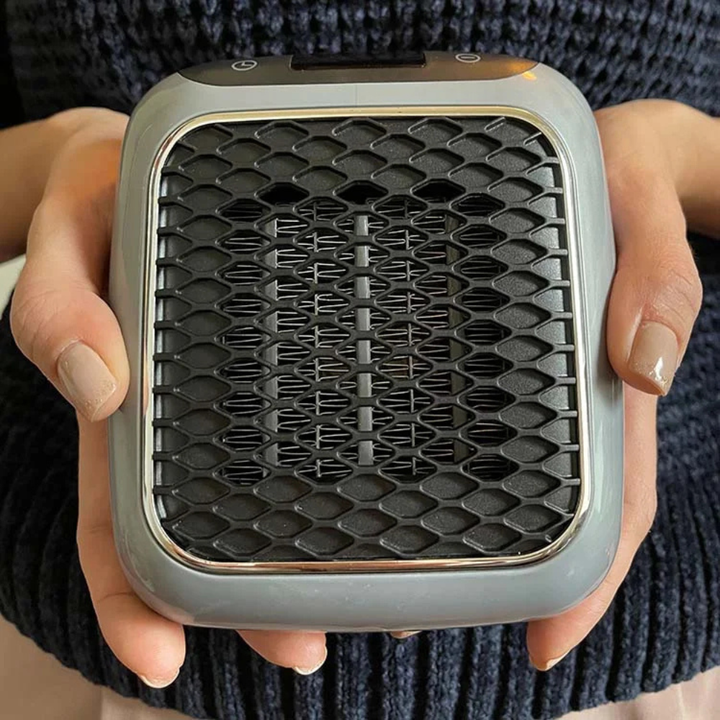Sparsam värmare 800 W med tippskydd, bara 1,2 kg