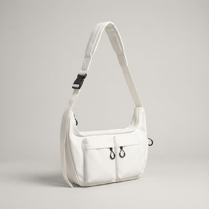 Stor crossbody-väska i canvas - UrbanLoom