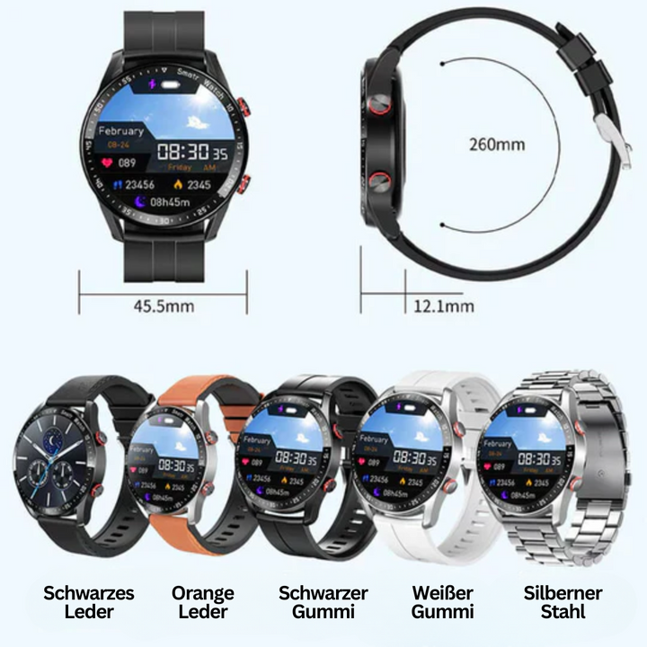 Multifunktionellt smartwatch - HealthSync Pro