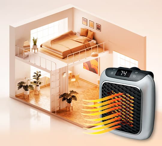Snabb elvärmare med inställbar temperatur