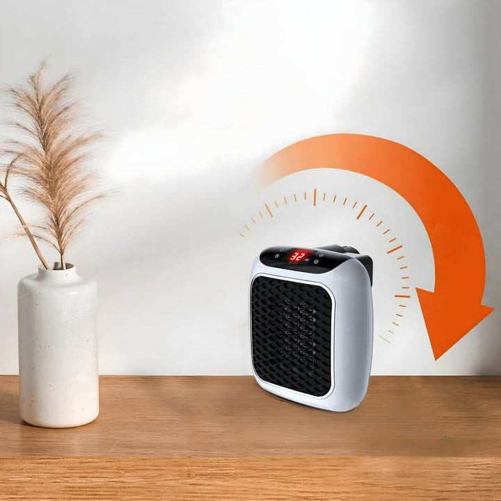 Keramisk väggvärmare med termostat 16–32 °C