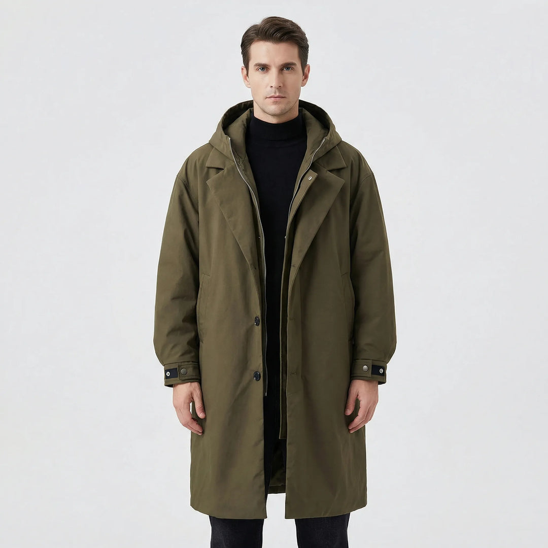 Klassisk parkas-trenchcoat för herr - Armando