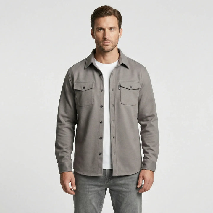 Overshirt med långa ärmar och bröstfickor - Pablo
