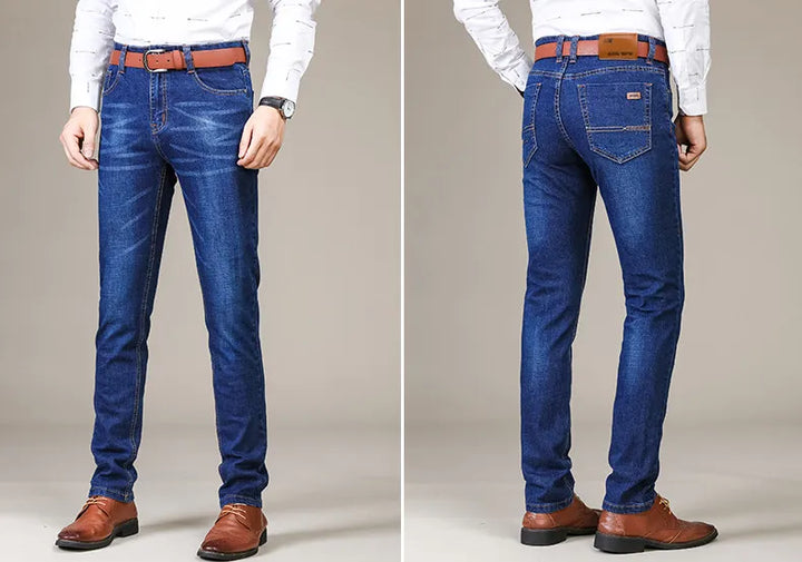 Jeans | Raka, avslappnade stretchjeans