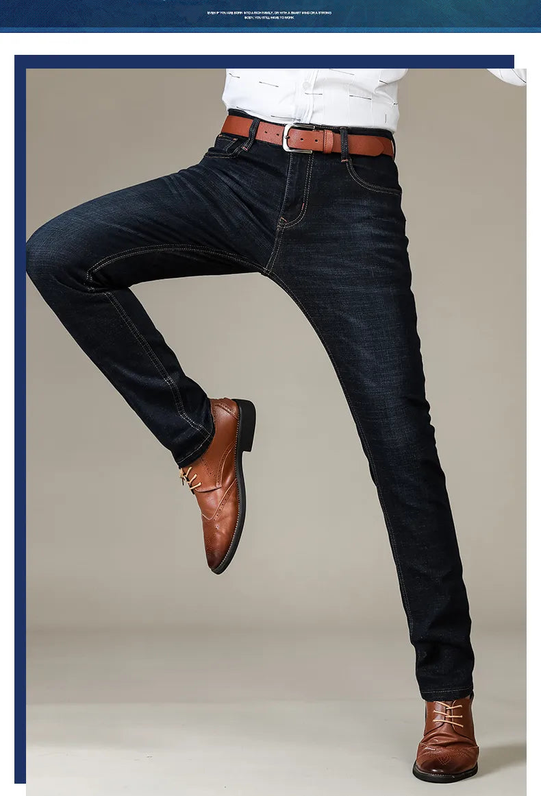 Jeans | Raka, avslappnade stretchjeans