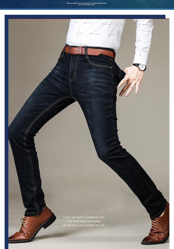 Jeans | Raka, avslappnade stretchjeans