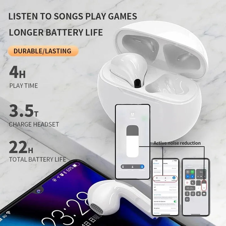 Air PRO6 In-Ears | Trådlösa Bluetooth-hörlurar