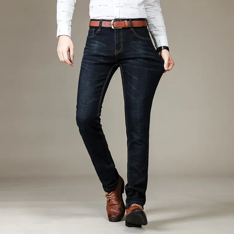 Jeans | Raka, avslappnade stretchjeans