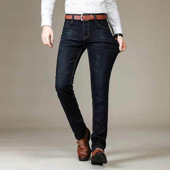 Jeans | Raka, avslappnade stretchjeans