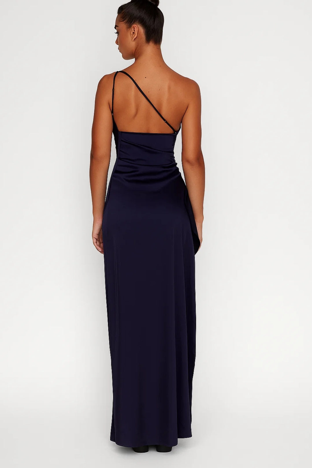 Galaklänning dam maxi one shoulder med hög slits