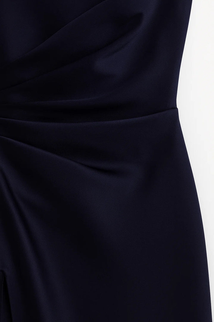 Galaklänning dam maxi one shoulder med hög slits