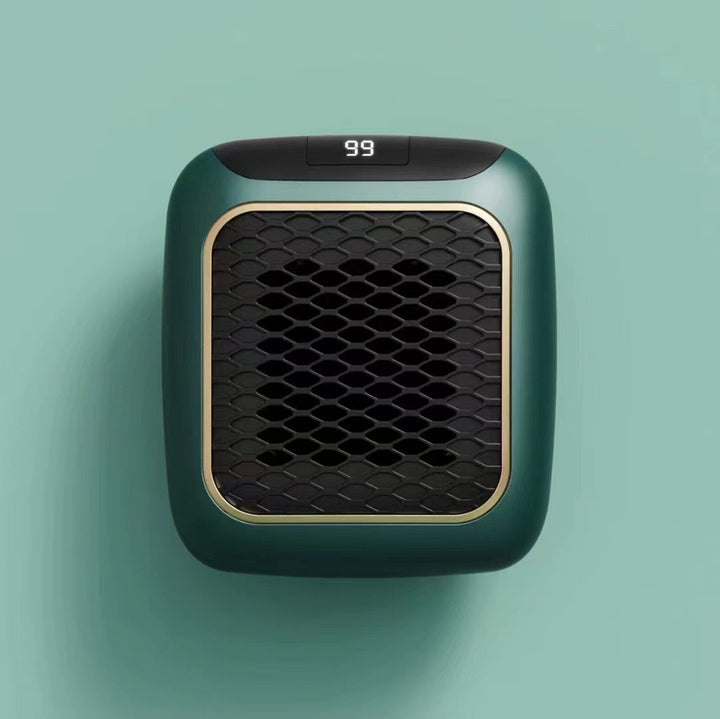 Mini väggfläktvärmare 800 W med led-display