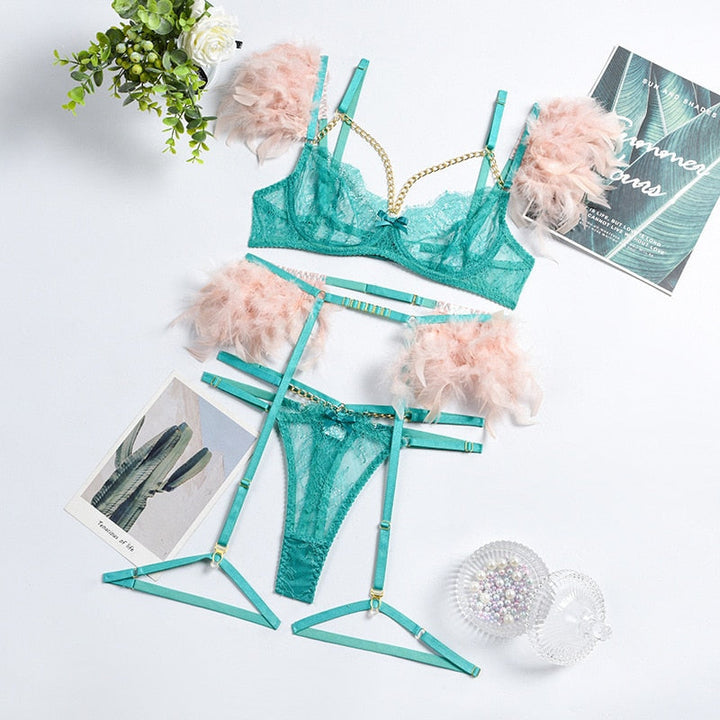 Mirella 3-delat underklädesset | Ett sexigt set med unika detaljer