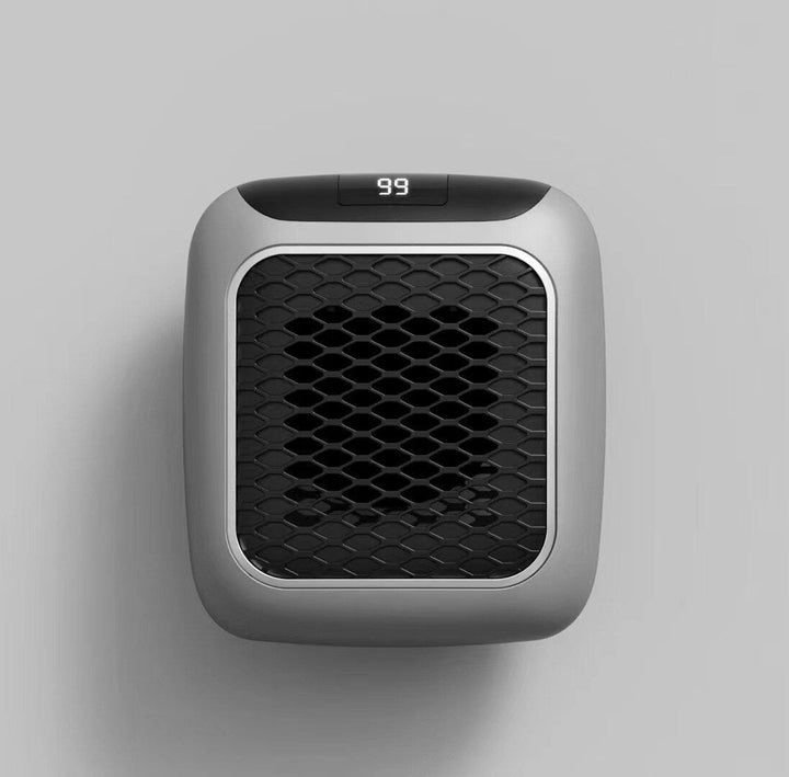 Mini väggfläktvärmare 800 W med led-display