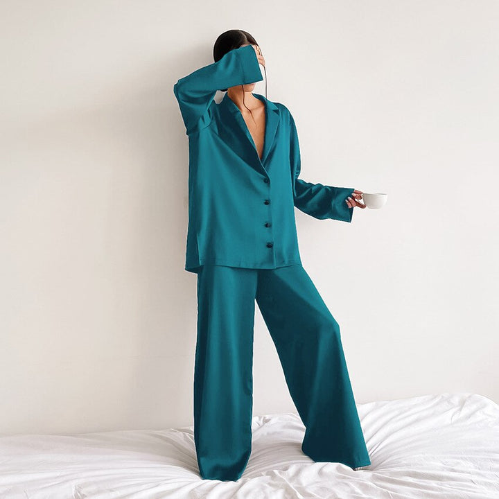 Pyjamasset i satin för dam – Isabella