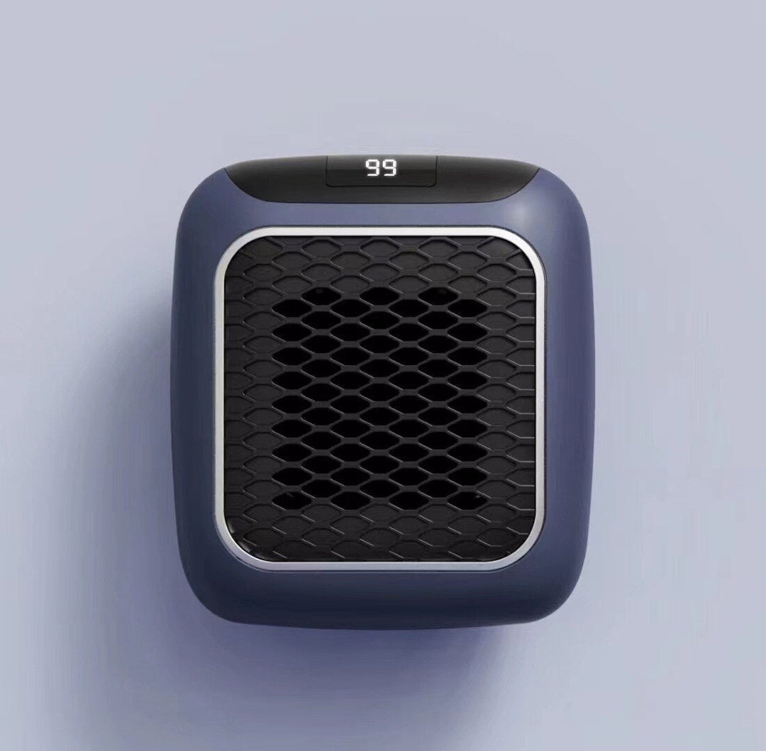 Mini väggfläktvärmare 800 W med led-display
