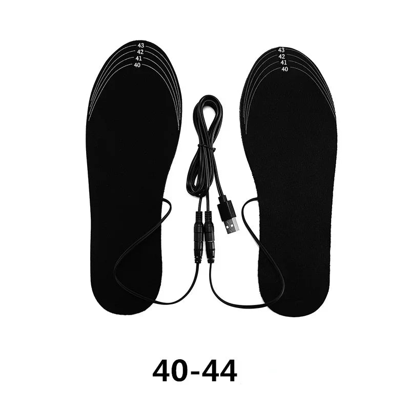 Uppvärmda innersulor med USB och kolfibervärme