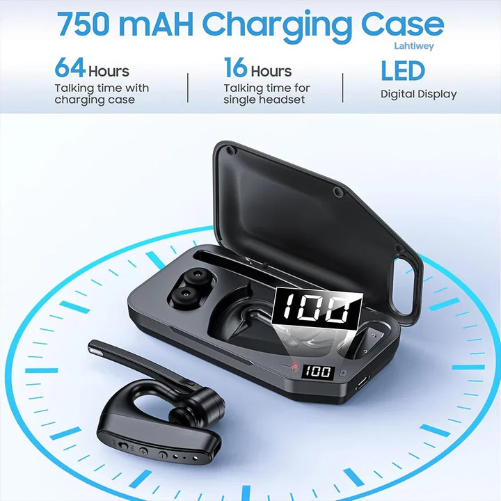 Brusreducerande Bluetooth-headset med dubbla mikrofoner – Orivo
