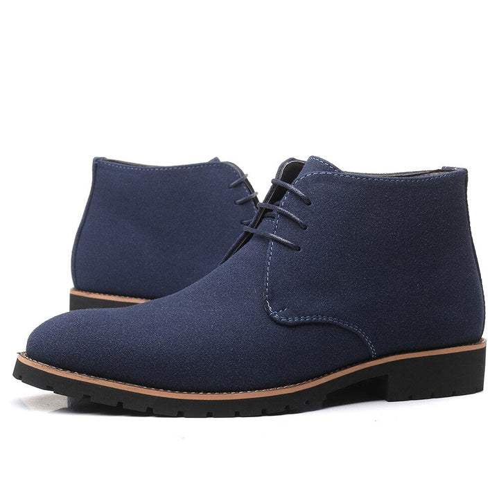 Ankelboots i läder och mocka för män - Hudson