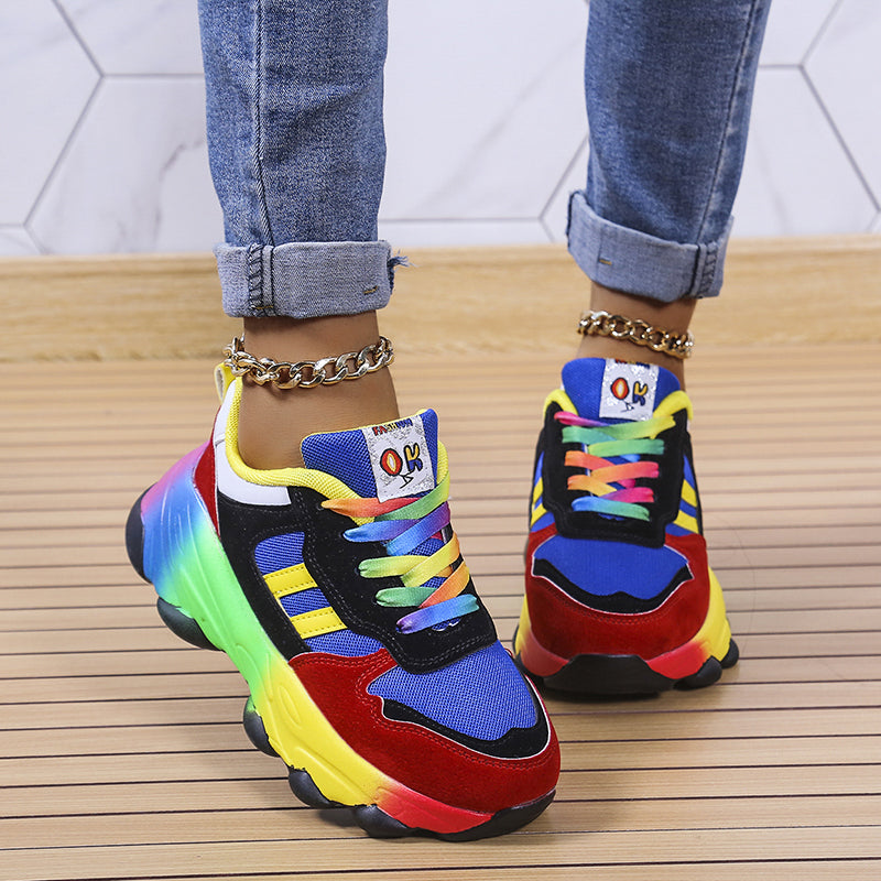 Färgglada sneakers för dam – Solenya