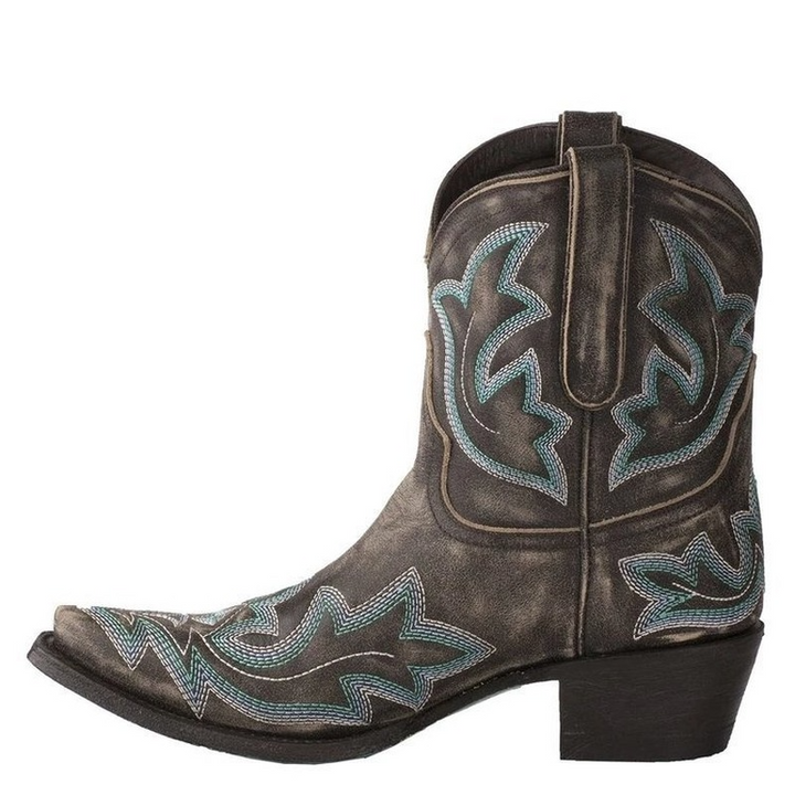 Broderade cowboyboots i läder – Dakota Höstedition