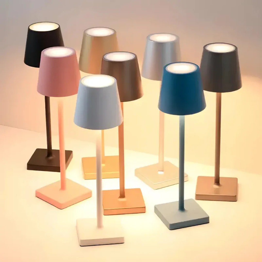 Multifunktionell trådlös laddningsbar bordslampa - NordicAura