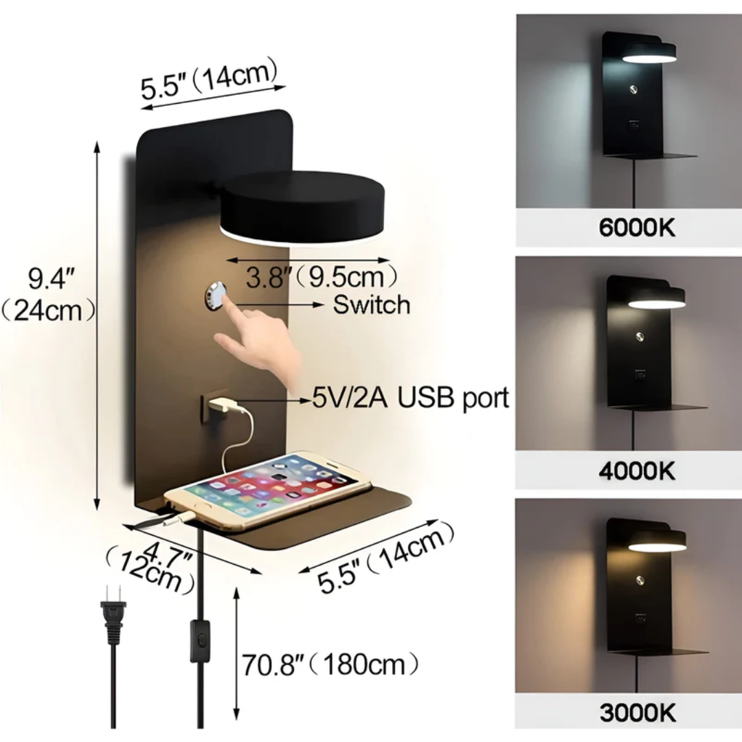 LED-vägglampa - PowerGlow