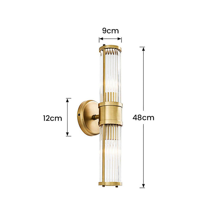 Lyxig badrumsvägglampa – GoldGlow