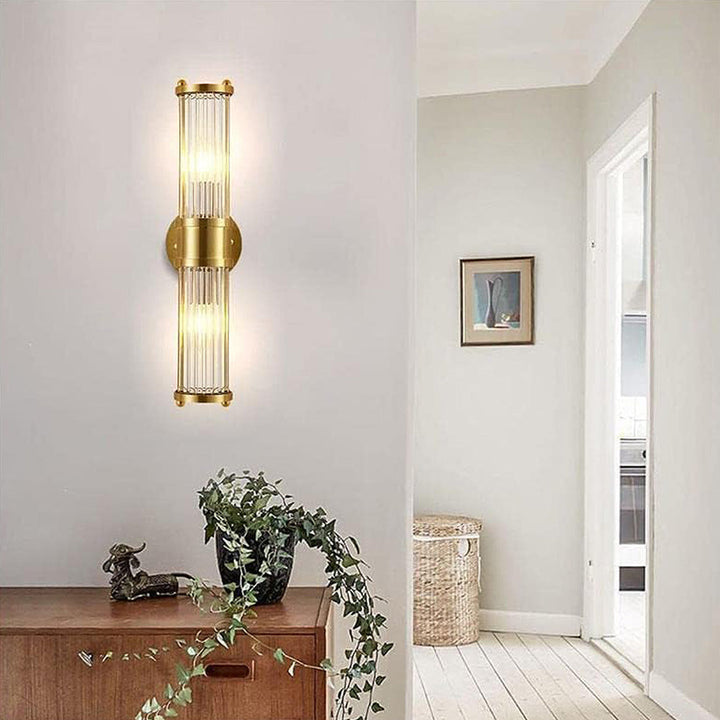 Lyxig badrumsvägglampa – GoldGlow