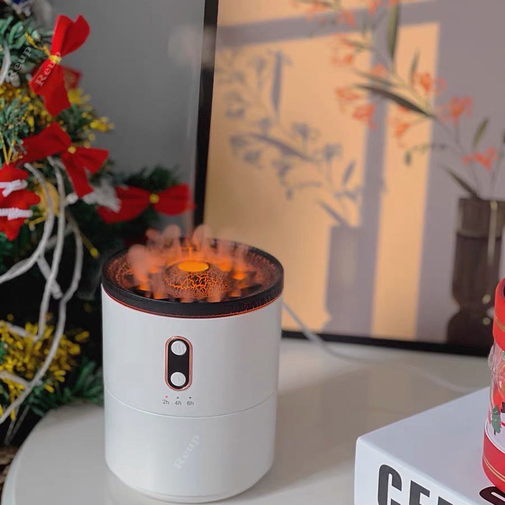 Vulkandiffusor med maneringar, nattlampa och USB-ström