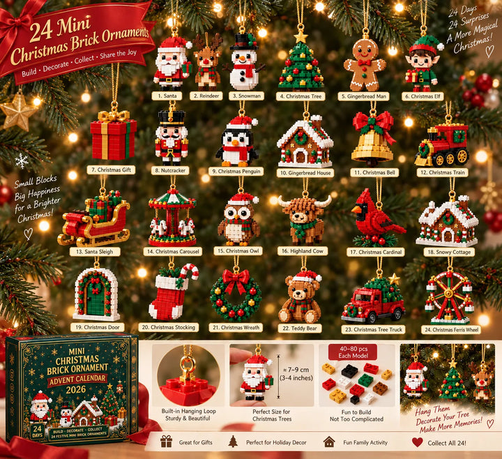 Julkalender med 24 minibyggsatser