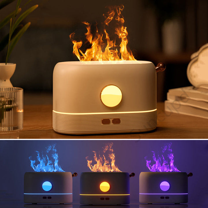 Kompakt flamdiffusor via USB med vattentank på 200 ml