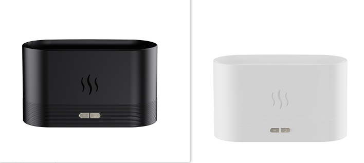 Aromdiffusor med flameffekt, lugn eller livlig låga