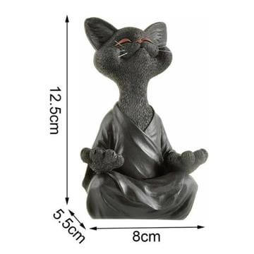 Buddha-kattfigur