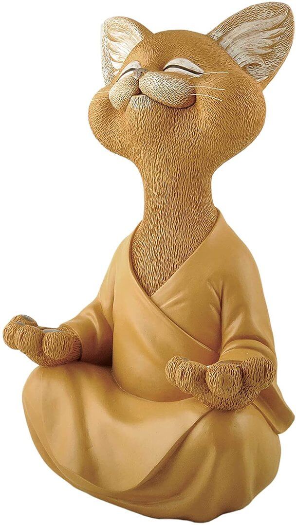 Buddha-kattfigur