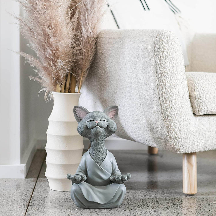 Buddha-kattfigur